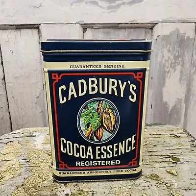 Vintage 1977 Cadbury's Cocoa Essence Vintage Metal Tin Box Hinged Lid • $9.50