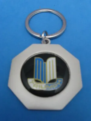 Triumph Logo Octagon Keyring Satin Nickel Key Ring Chain #049 • $14.99