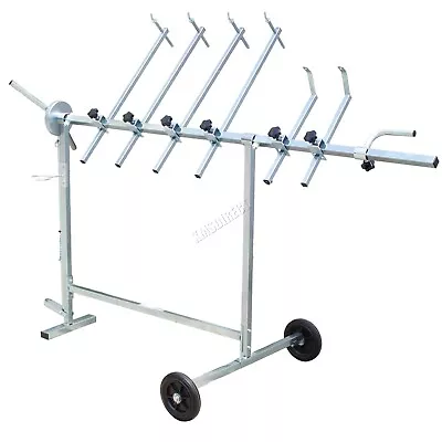 Large Stable Mobile Panel Paint Drawing Stand Repair Garage Rotating Bodyshop • £89.99