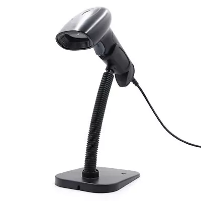 Handheld USB 1D 2D QR Barcode Scanner Wired Bar Code With Stand For Library J6V4 • $19.49