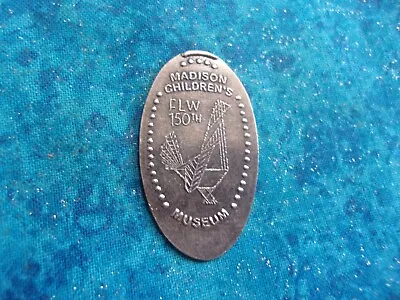 MADISON CHILDRENS MUSEUM FLW 150TH COPPER Elongated Pressed Smashed Penny 2 • $2.33