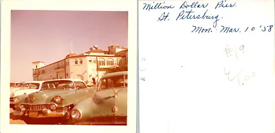 $25 • Buy One Of A Kind Color Vintage Photograph 3.5x3.5 - Classic Cars Cadillac Dodge
