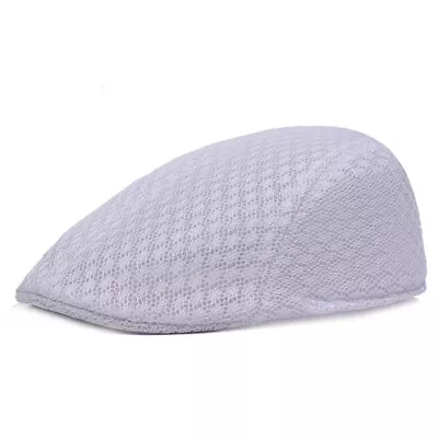 Mens Ivy Hat Duck Mesh Summer Gatsby Cap Golf Driving Sun Flat Cabbie Newsboy‹ • $3.82