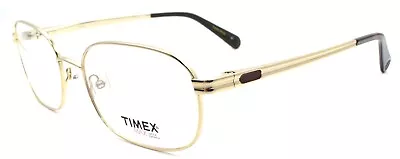 Timex 3:43 PM Men's Eyeglasses Frames Titanium 56-18-145 Gold • $42.47