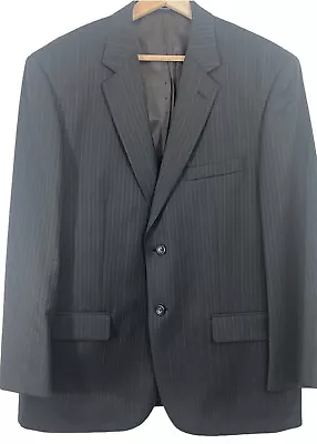 $49.99 • Buy Joseph Feiss Mens 44S Jacket Sport Coat Blazer Brown Stripe 100% Wool 2 Button
