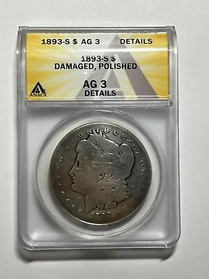 1893-S Morgan Dollar ANACS AG-3 Details Key Date • $2750