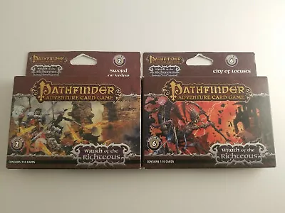 Pathfinder Adventure Card Game - 2 Wrath Of Righteous - Adventure Decks 2 & 6 • $14.99