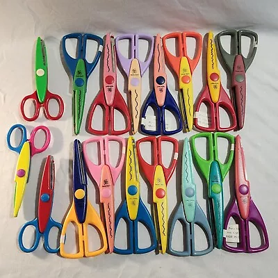 Lot Of 17 Decorative Edge Scissors By Provo Craft - Scrapbooking Scissors Lot • $24.95