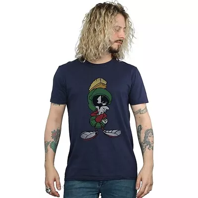 Looney Tunes Mens Marvin The Martian Pose Cotton T-Shirt (BI1286) • $39.84