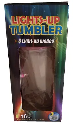 Lights - Up 16 Oz. Drink Tumbler With Straw 3 Light Up Modes Red Blue & Green • £14.43