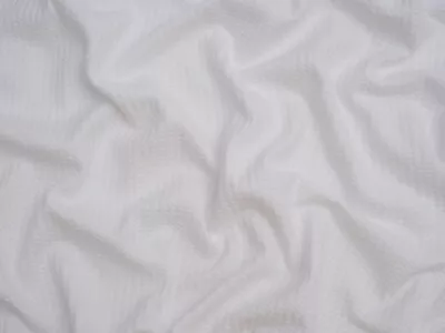 Minerva Waffle Textured Stretch Knit Fabric White - Per Metre • £17.99