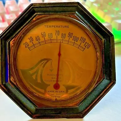 Vintage ROCHESTER Room Thermometer Made In U.S.A CIRCA 1940s • $60