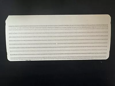 Keypunch IBM Punch Card Unpunched Vintage • $2