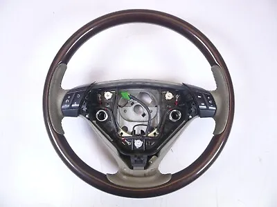 2003-2014 Volvo Xc90 Woodgrain Steering Wheel Tan Oem 2005 • $99