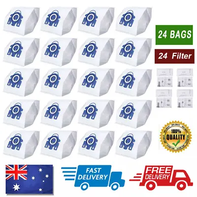 12x Vacuum Cleaner Bags For Miele 3D GN COMPLETE C2 C3 S2 S5 S8 S5211 • $13.99