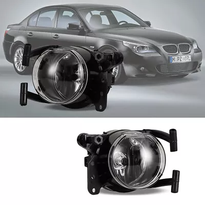 For 2003-2006 BMW E46 3 Series 04-07 BMW E60/E61 5 Series Fog Lights Clear Pair • $34.99