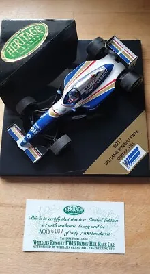 1:24 Damon Hill Williams Renault FW16 Limited Edition Die Cast Race Car. • £15