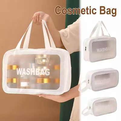 Bathroom Organizer Clear Bag Waterproof Travel Make Up Bag Storage Co  Goods • $6.51