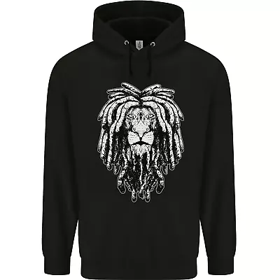 A Rasta Lion With Dreadlocks Jamaica Reggae Mens 80% Cotton Hoodie • £19.99