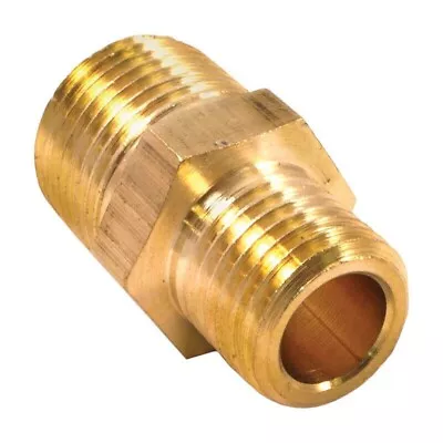 Forney 75533 Brass Fitting Reducer Adapter 3/8'' Male NPT To 1/4'' Male NPT • $5.88