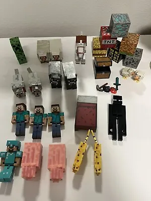 Lot Minecraft FiguresAnimals And Blocks 31 Pieces • $34.95