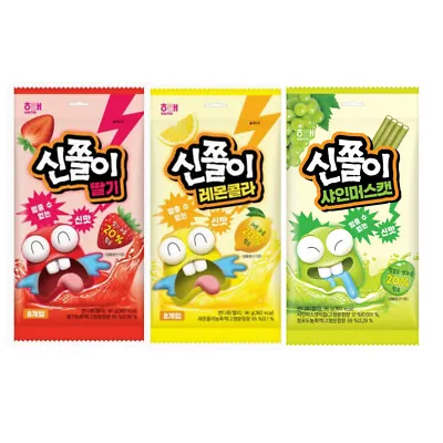 Haitai Sour Chewy Gummy Candy 96g 3type Korean Fruit Jelly Lemon Cola Strawberry • $13.17