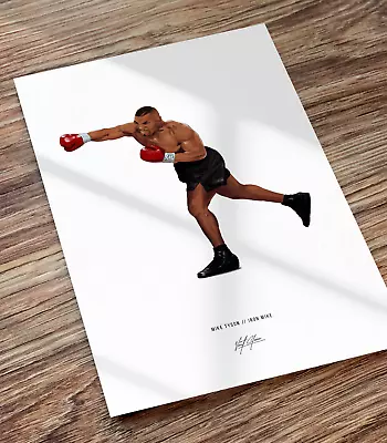 Mike Tyson Poster Boxing Illustrated Art Print Iron Mike Tyson • $24.99