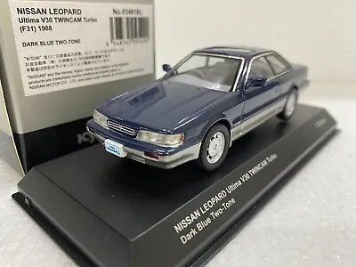 1:43 KYOSHO NISSAN LEOPARD ULTIMA V30 INFINITI M30 1988 Scale Diecast Model Car • $79.90