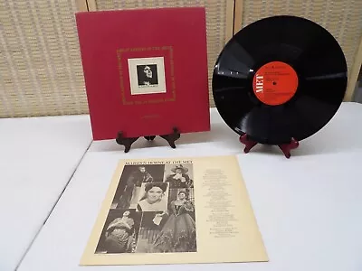 Marilyn Horne Great Artists At The Met Vinyl LP Metropolitan Opera Guild • $10.99