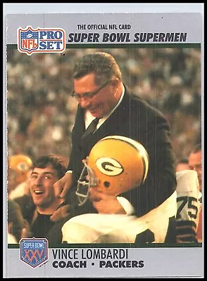 1990 -91 Pro Set Super Bowl XXV Silver Anniversary #28 Vince Lombardi • $1.50