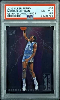 Michael Jordan 2013 Fleer Retro Ultra Scoring Kings #18 SP - PSA 8.5 NM-MT+ • $2999.99