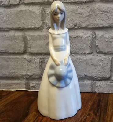 Miquel Requena Porcelain Figurine Lady Holding Hat 9  Valencia Stamped • £12.99