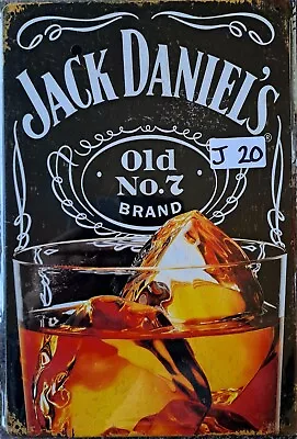 $9.95 • Buy Jack Daniels No 7 Whiskey Metal Tin Signs Bar Shed & Man Cave Signs AU Seller