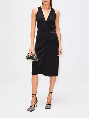 Givenchy U Lock Black Midi Dress FR 36 US 4 ORG $1650 • £529.86