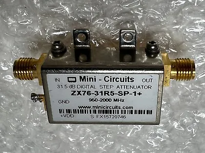 Mini-Circuits ZX76-31R5-SP-S+ Digital Step Attenuator 31.5 DB 0.5 DB Step 6 Bi • $39