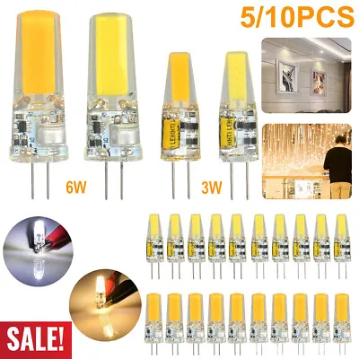 5PCS / 10PCS G4 LED 12V AC/DC COB Light 3W 6W High Quality LED G4 COB Lamp Bulbs • $8.59