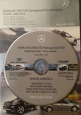 Mercedes GL ML G CLK C Class COMAND MCSII 2013 Update Navigation DVD Map OEM • $188.88