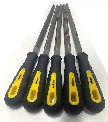 £4.99 • Buy Triangle Files 200mm Metal File Set Of 5 RUSTY