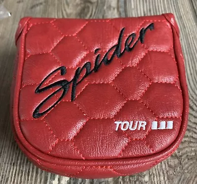 Spider Tour Red Golf Mallet Putter Head Cover Magnetic Lid For Golf Clubs Rare  • $16.99