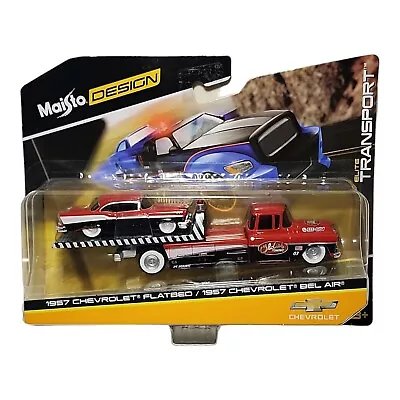 Maisto Design Elite Transport 1957 Chevrolet Flatbed / 1957 Chevrolet Bel Air  • $16.89