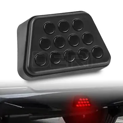 F1 Style LED Red 3rd Third Rear Tail Brake Stop Strobe Light Fog Lamp Universal • $15.59