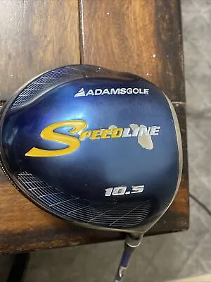 $24.99 • Buy Adams Golf SpeedLine 10.5* RH  Reg Flex Driver W/headcover Preowned 