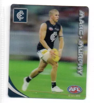 2010 AFL ULTRA 3D FOOTY PLAYS SNACKBRANDS - #13 Marc MURPHY (CARLTON) • $5