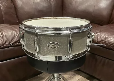 VINTAGE Rhythmline MIJ 14x5 Snare Drum 1960s - Silver Sparkle • $75