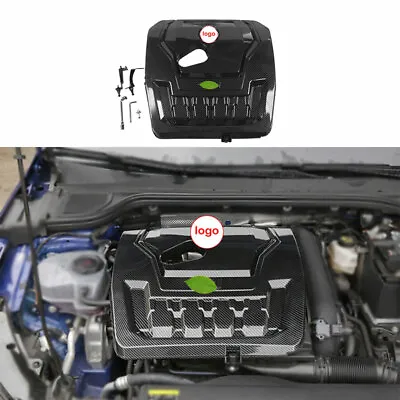 $170.06 • Buy Fit For VW Golf MK8 2020-2021 Carbon Fiber Car Front Engine Hood Bonnet Cover 1X