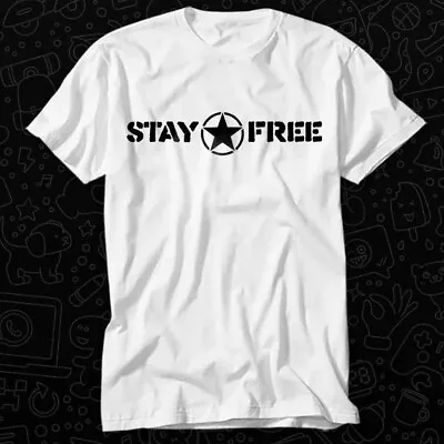 The Clash Punk Rock Mens Anarchy Liberty Stay Free Strummer Jones T Shirt 346 • £6.35