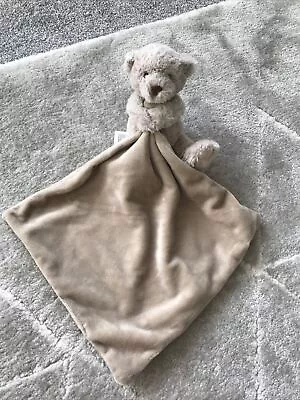 Cute Teddy Brown Bear Soft Toy Baby Comforter Blanket. By M&s Blankie 08501929 • £14