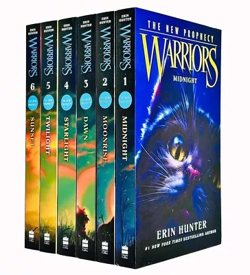 Warrior Cats (Series 2) New Prophecy 6 Books By Erin Hunter-Ages 8-12- NEW COVER • £14.90