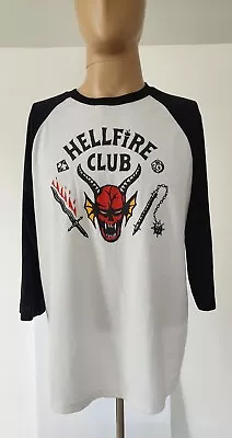 Netflix Stranger Things Hellfire Club Long Sleeve T Shirt Cotton Blend Large • $10