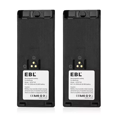 2Pcs NTN7143 Battery For Motorola HT1000 MT2000 MTS2000 MTX9000 NTN7144 Radio • $36.99